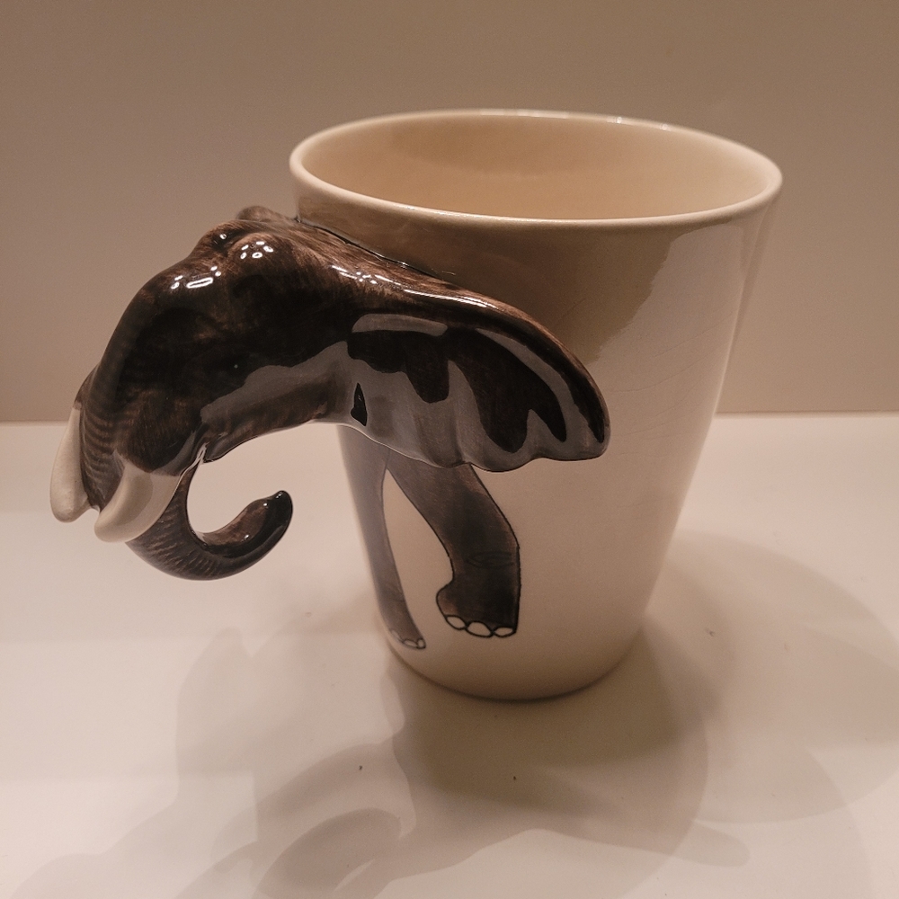 World Market Ceramic Elephant Mug.
